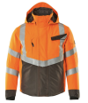 High Vis orange/grå,S