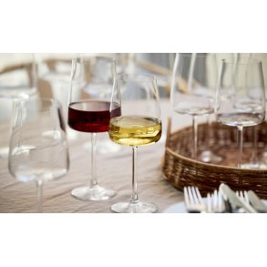 F&H 8 stk. Zero r�d- og 8 stk. hvidvinsglas