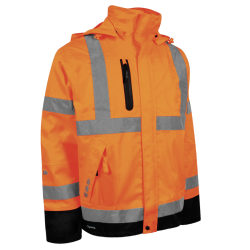 Lyngse Rainwear NDBAR HI-VIS REGNJAKKE I ROBUST OG SLIDSTRK HNDVRKER KVALITET
