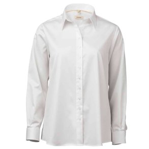 OAKMORE Hvid stretch twill Loose Dame