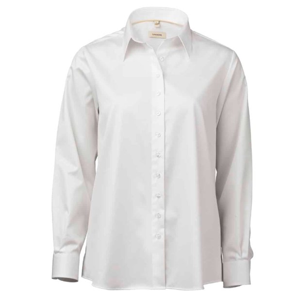 OAKMORE Hvid stretch twill Loose Dame