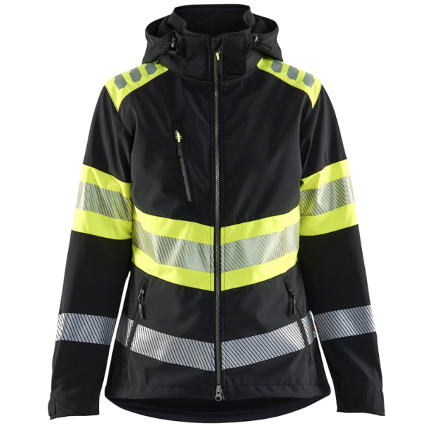 Bl�k�lder Dame High Vis Softshell Jakke