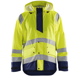 Bl�kl�der High Vis Regnjakke Level 1