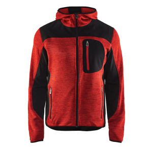 Bl�kl�der 4930 Strikket jakke med softshell