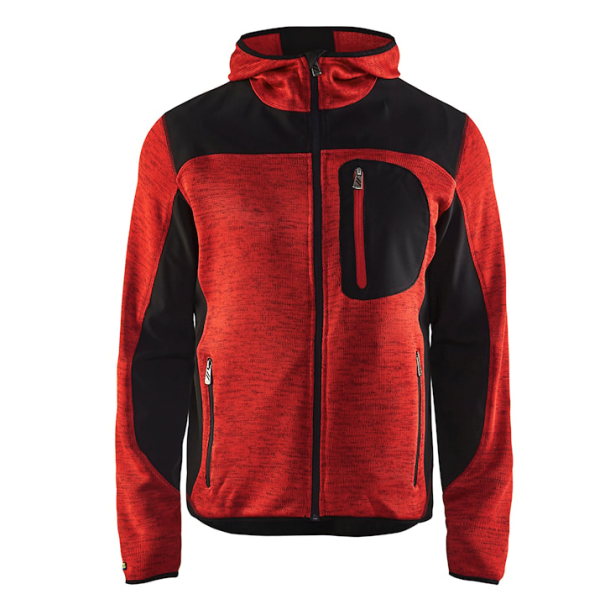 Bl�kl�der 4930 Strikket jakke med softshell