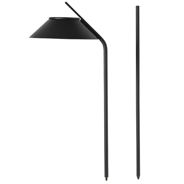 Stelton 2 stk. Vinkel LED solcellelampe, spyd black