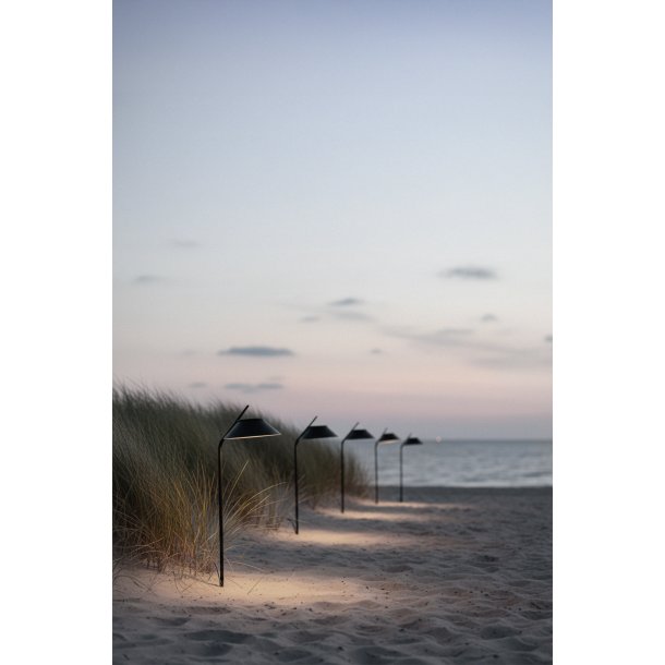 Stelton 2 stk. Vinkel LED solcellelampe, spyd black