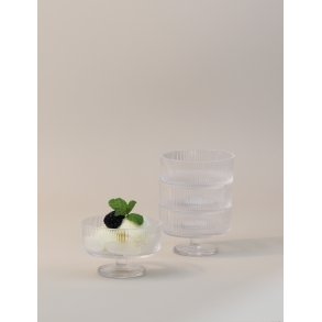 Stelton 6 stk. Pilastro sk�l p� fod � 11 cm, clear