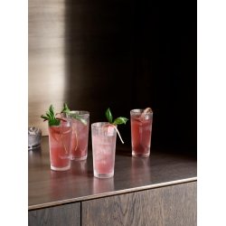 Stelton Pilastro cocktail shaker med Pilastro long drikkeglas 0,3 l. 12 stk.