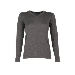 Shona Female V neck Pullover Extrafine Merino blend