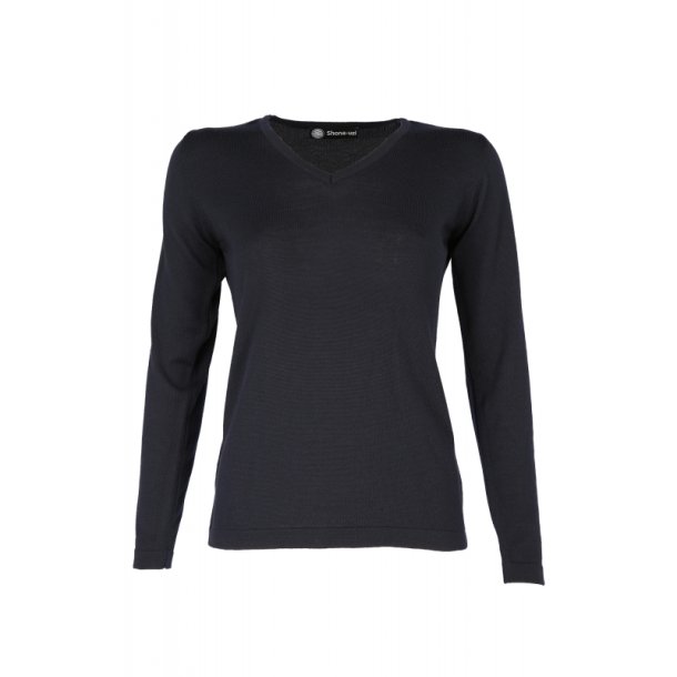 Shona 231 Female V neck Pullover Extrafine Merino blend