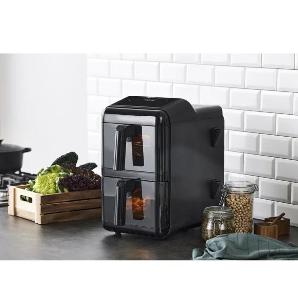 F&H Nordic Sense Airfryer double stack 11,6 liter 2900 watt Sort