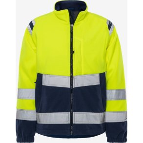 FRISTADS HI VIS VINDTT FLEECE JAKKE KL.3