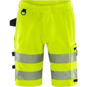 Fristads HI VIS GREEN STRETCHSHORTS KL. 2.