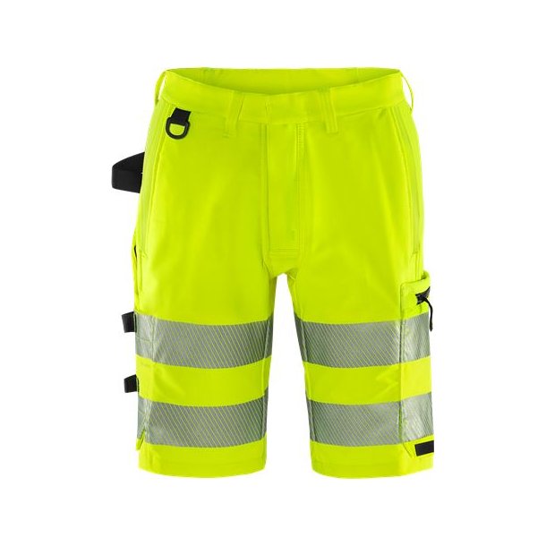 Fristads HI VIS GREEN STRETCHSHORTS KL. 2.