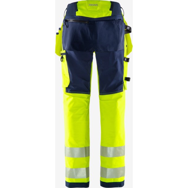 Fristads HIGH VIS GREEN H�NDV�RKER STRETCHBUKS
