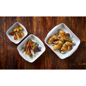 Pillivuyt Serie Originale Kvadratfadst nr. 2, 3 og 4 Hvid