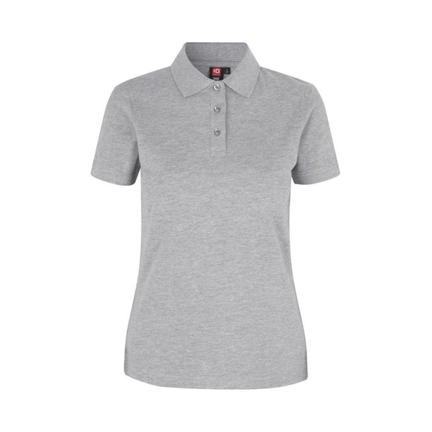 ID Poloshirt | stretch | dame Gr&aring; melange L