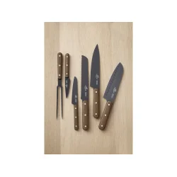 F&H Lion Sabatier International Phenix Walnut Knivst 6 dele Sort/Tr