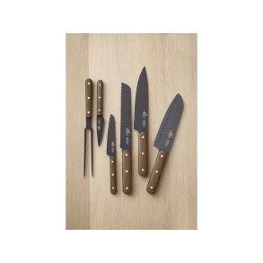F&H Lion Sabatier International Phenix Walnut Knivst 6 dele Sort/Tr