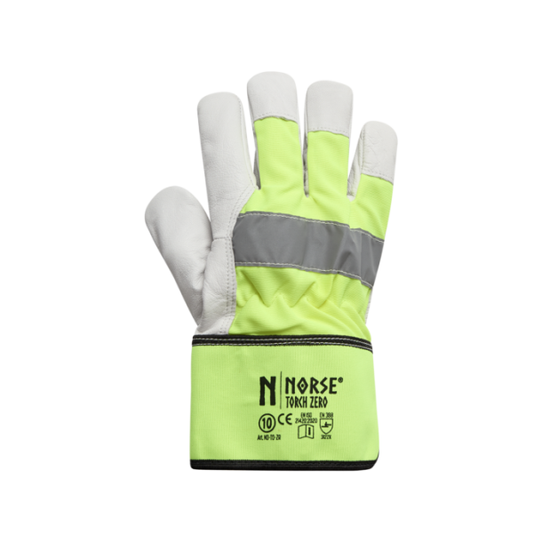 Norse Torch Zero High Visibility L�derhandske m. Foret inderside