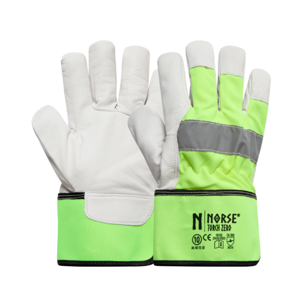 Norse Torch Zero High Visibility Lderhandske m. Foret inderside