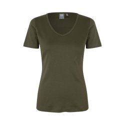 ID Interlock T-shirt | v-hals | dame 