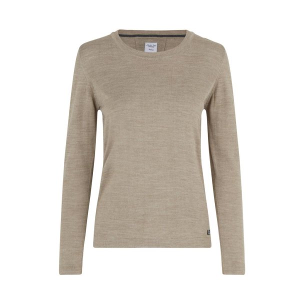 ID SEVEN SEAS The knit | o-neck | dame Sand Melange  XL