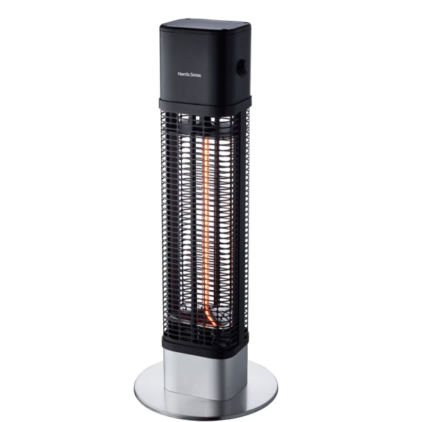 Nordic Sense Terrassevarmer 1200 watt Sort/S�lv